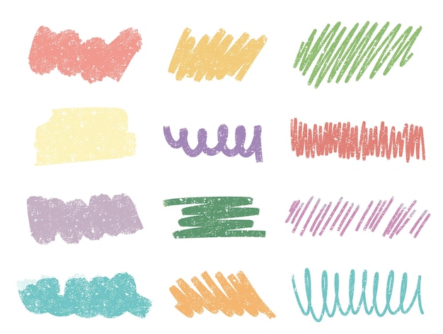 Vettore immagine vettoriale di linee colorate di diversi colori su uno sfondo bianco