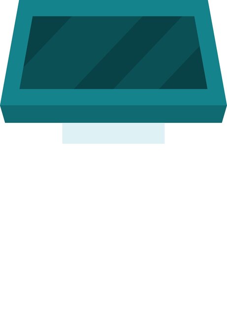 Vector vector image of a digital kiosk isolated on transparent background