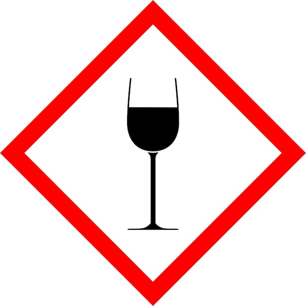 Vector image of drinking too much needed attention isolated on transparent background