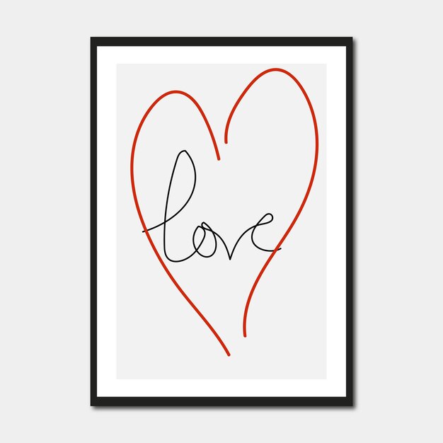 Vector Image Of Heart Frame