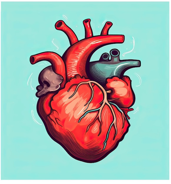 vector image of the heart