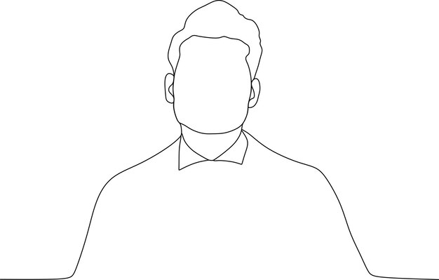 Vector vector image of a man standing