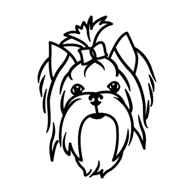 ベクトル ベクトル画像さまざまな品種の犬の口輪