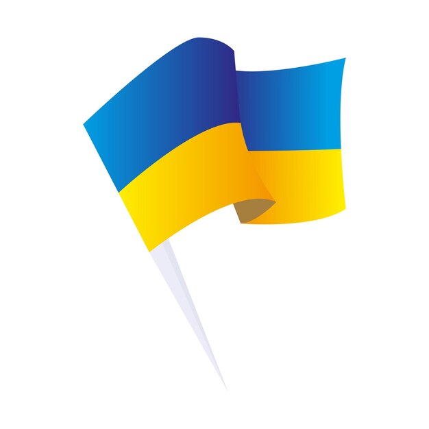Вектор Векторное изображение флага украины eps 10