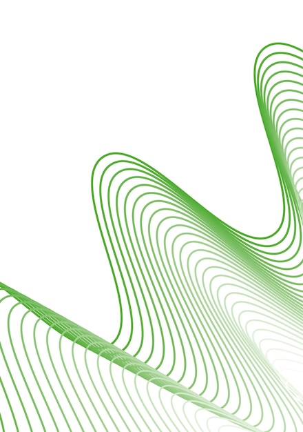 Vector image of Salad Green Waves