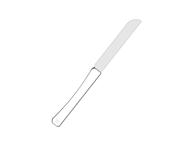 Vector vector image of a table knife