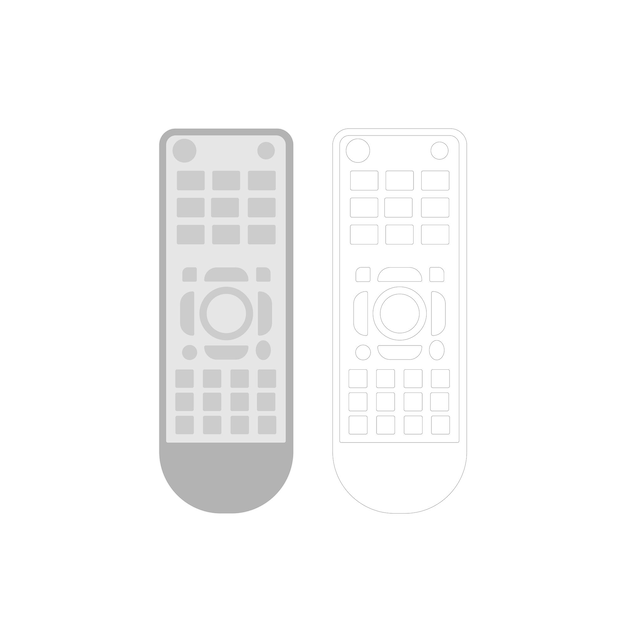 Vector image of a TV remote control