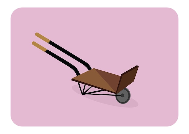 Vector Image Of Wheelbarrow