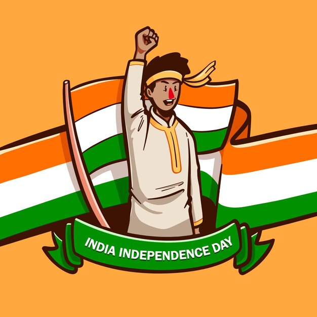 Vector vector india independence day illustration