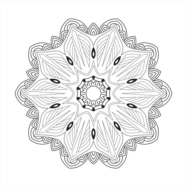 Vector indian mandala design background