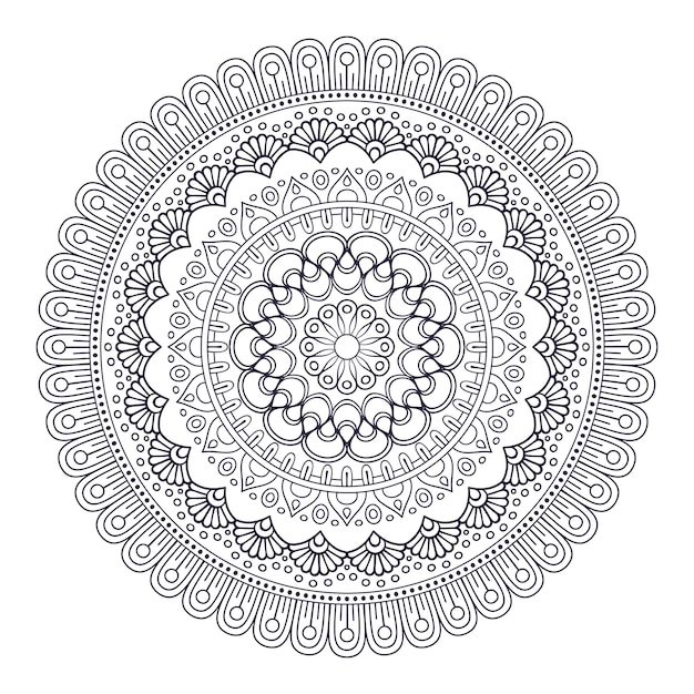 Mandala indiana vettoriale