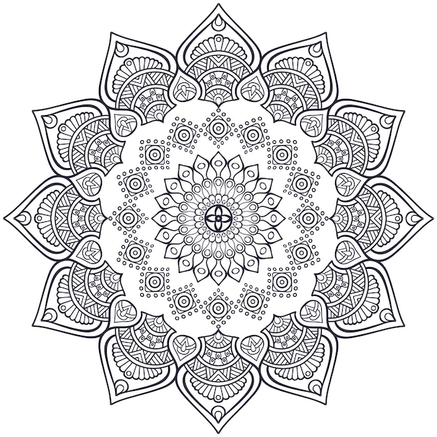 Mandala indiana vettoriale