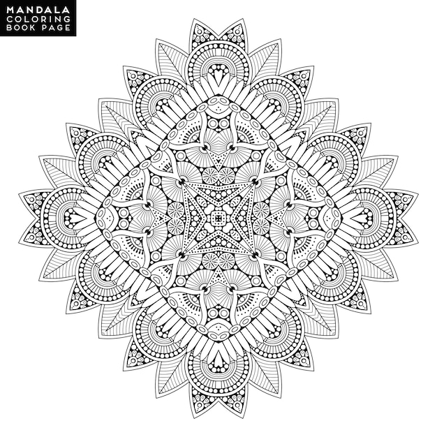 Mandala indiana vettoriale