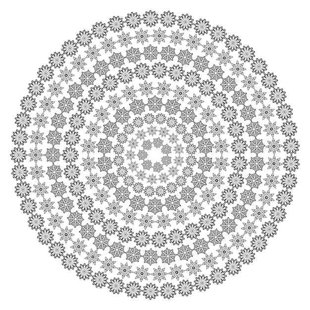 Mandala indiano di vettore