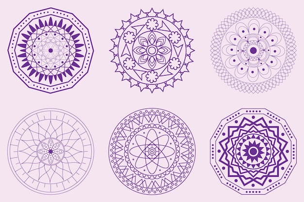 Vector Indiase Mandala Gratis Vector