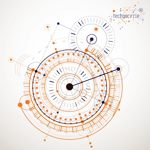 Premium Vector | Vector industrial and engineering background, future technical plan. abstract blueprint of mechanism, mechanical... 