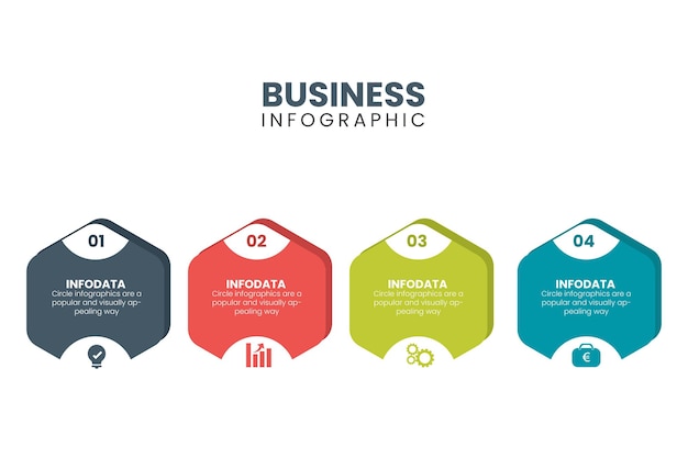 Vector infographic circuler design label with icons TemplateInforgraphic Template