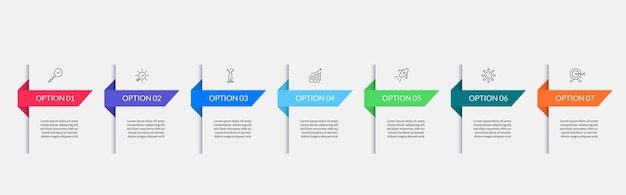 Vector vector infographic design business template with icons and 10 options or steps