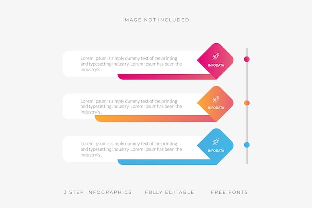 Vector Infographic design business template with icons and 3 options or steps