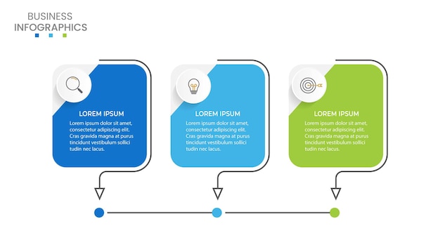 Vector infographic design template with 3 options or steps