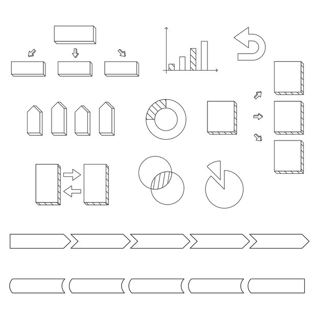 Vector vector infographic element collection