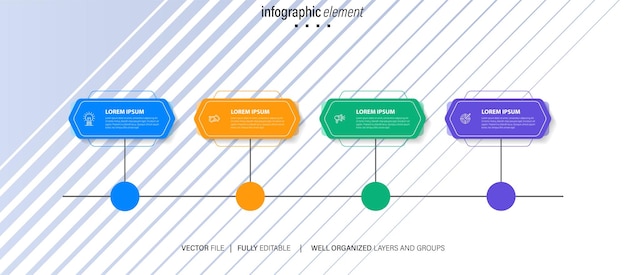 Vector infographic element sjablonen collectie