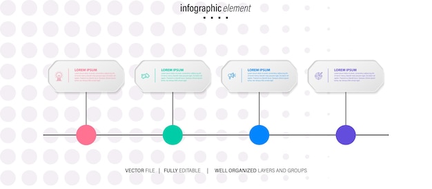Vector infographic element sjablonen collectie