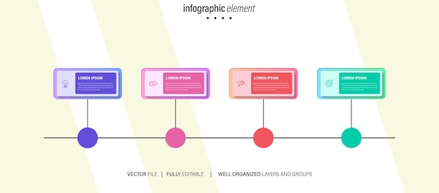 Collezione di modelli di elementi infografici vettoriali