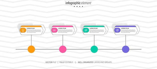 Vettore collezione di modelli di elementi infografici vettoriali