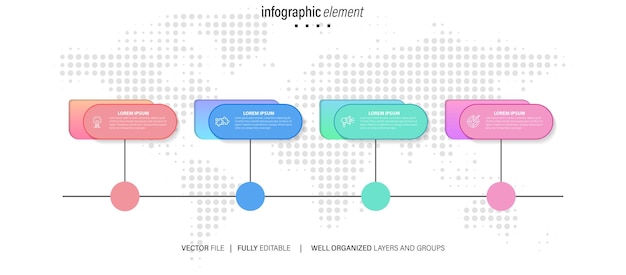 ベクター インフォ グラフィック要素テンプレート コレクション