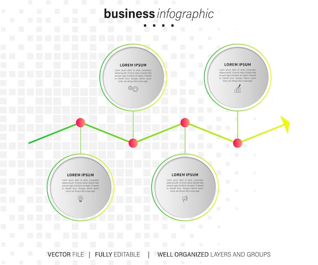 Vector infographic element templates collection