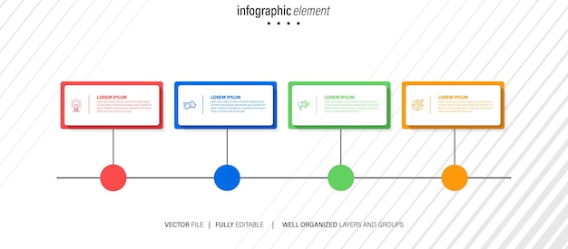 Vector infographic element templates collection