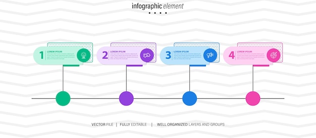 Vector infographic elementen ontwerp