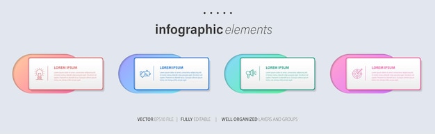 Vector infographic elements design