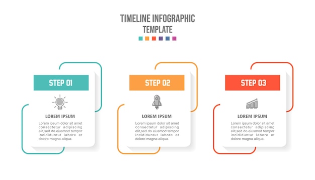 Vettore modello di progettazione di etichette infografiche vettoriali con icone e 3 opzioni o passaggi può essere utilizzato per il processo