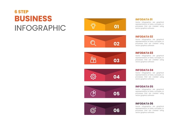 Vector Infographic label design template with icons and 6 options or steps