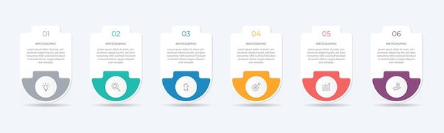 Vector infographic label design with circle infographic template design and 456 options or steps Can be used for process diagram presentations workflow layout banner flow chart info graph