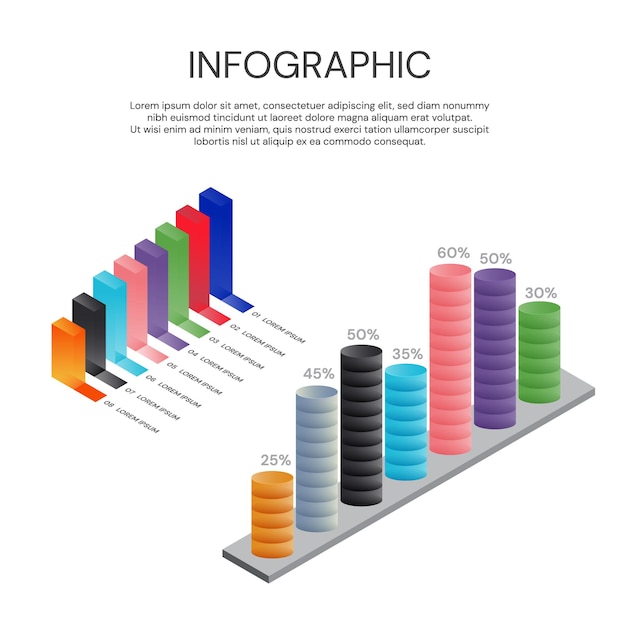 Vector infographic labelontwerp met pictogrammen. Business concept stroomschema, diagram, morfisme, 3D-grafiek