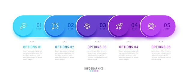 Vector Infographic labelontwerp