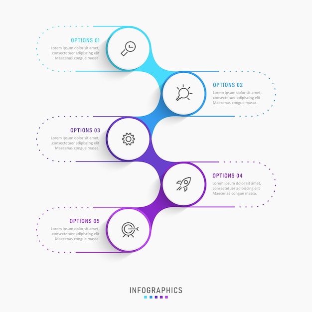 Vector Infographic labelontwerp