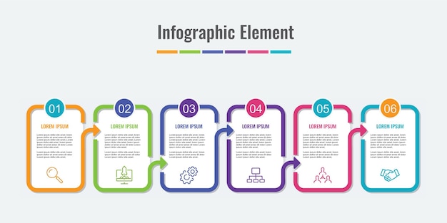 Vector vector infographic ontwerpelement