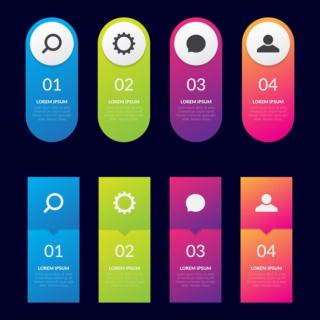 Vector vector infographic ontwerpsjabloon