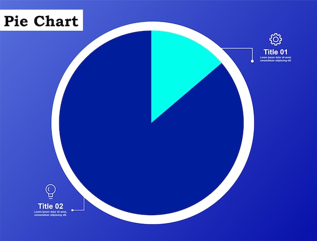 Vector infographic pie chart ontwerp