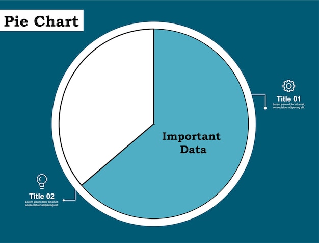 Vector infographic pie chart ontwerp