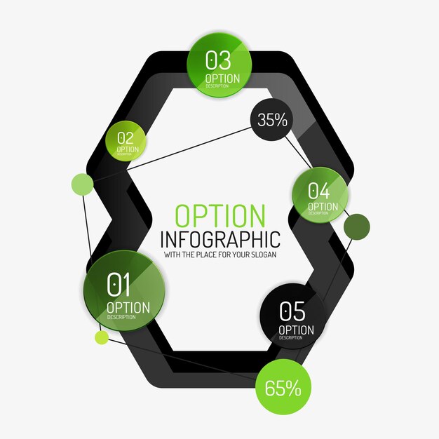 Vector infographic rapportsjabloon