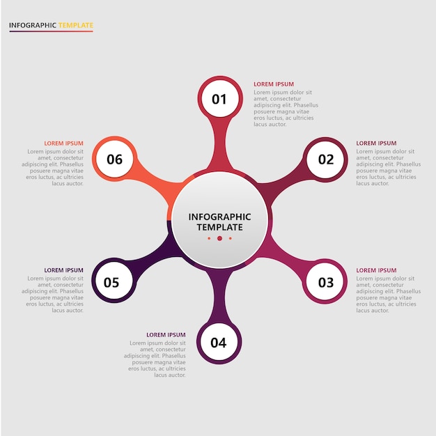 Vector vector infographic report template with icons