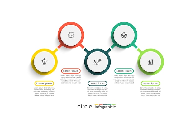 Vector infographic sjabloonontwerp