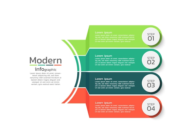 Vector vector infographic template design