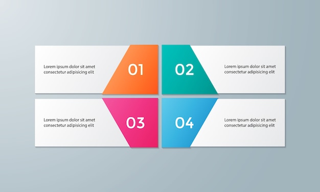 Modello di infografica vettoriale per diagramma