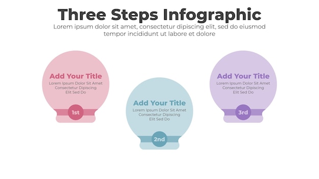 Vector infographic template with steps
